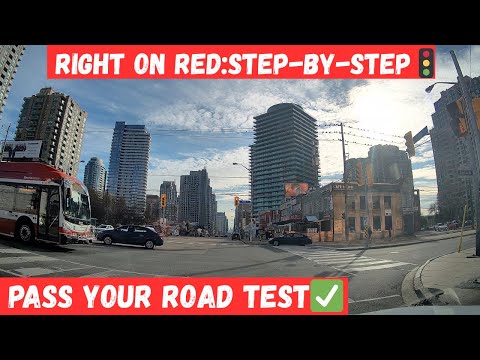 👉How to Do a Right Turn on Red – The Trick That Helps You Pass Your Road Test 🚦