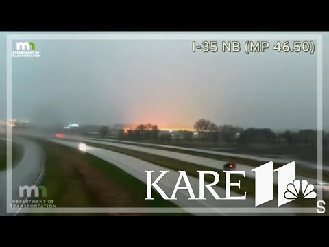 Severe weather moves through southern MN