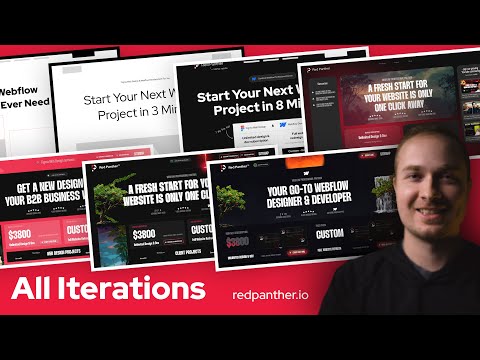 Every Iteration of My New Website Start to Finish