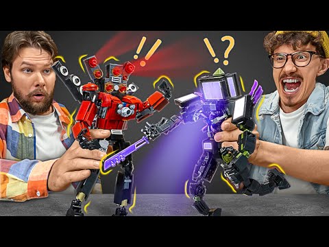 3 ultimative Skibidi-Titanen mit Lego: Speakerman, verbesserter Cameraman und TV Man! 🤖🦾