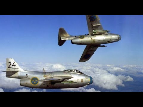 Шведский истребитель SAAB J 29 TUNNAN