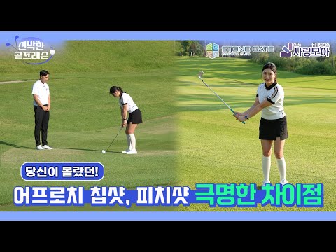 [신박한 골프 레슨] 피치샷 vs 칩샷 | 이채은 프로 X 이승우 프로 | 어프로치샷 완벽 구분법 #이승우프로 #이채은프로 #골프레슨 #어프로치 #칩샷 #피치샷