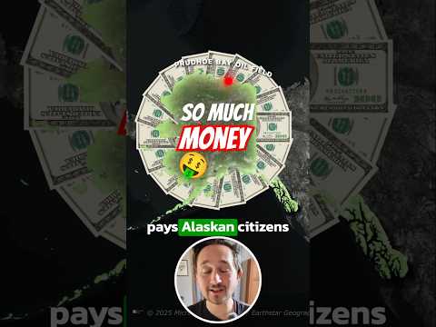 Why Alaska Pays It's People Thousands Just For Living There 🤑🛢️ #alaska #geography #oil #funfacts