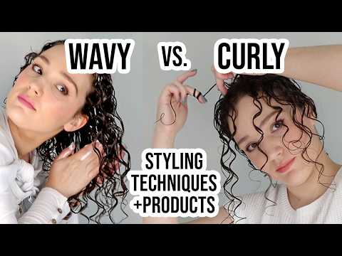 Wavy Hair vs. Curly Hair Styling - Testing the Differences on My Curls!