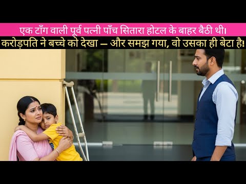 करोड़पति ने होटल के बाहर पूर्व पत्नी को देखा, बच्चे को पहचानते ही वो दंग रह गया।