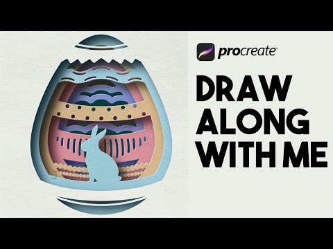 EASTER CUT OUT - Procreate tutorial #69