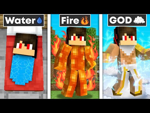 BIRTH to DEATH as ELEMENTAL GOD in Minecraft!