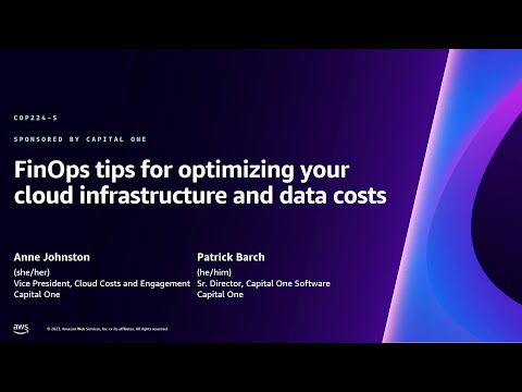 AWS re:Invent 2023 - FinOps tips for optimizing your cloud infrastructure and data costs (COP224)