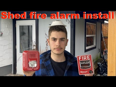 Shed Fire Alarm System Install. House Fire Alarm System Expansion! Part 1