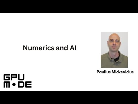 Lecture 84: Numerics and AI