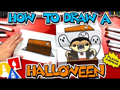 How To Draw A Vampire Coffin Folding Surprise
