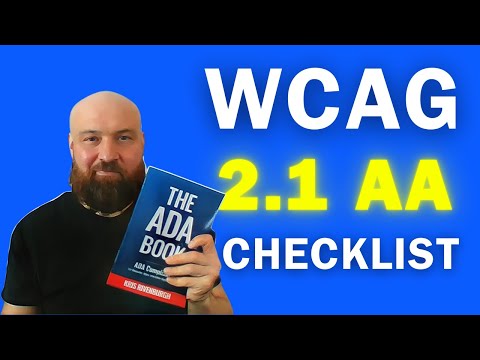 The Accessible.org WCAG 2.1 AA Checklist
