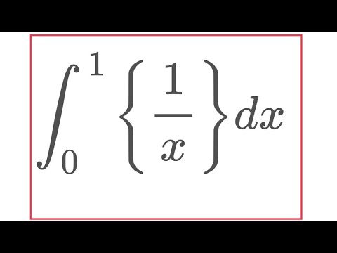 Integral of the fractional part of 1/x
