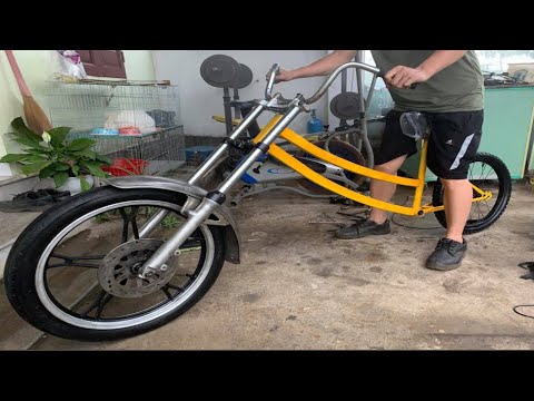 Design and build sport bicycle weird restore | Suzuki GN125 old scrap Restoration