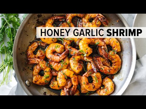 HONEY GARLIC SHRIMP | easy 20-minute dinner recipe