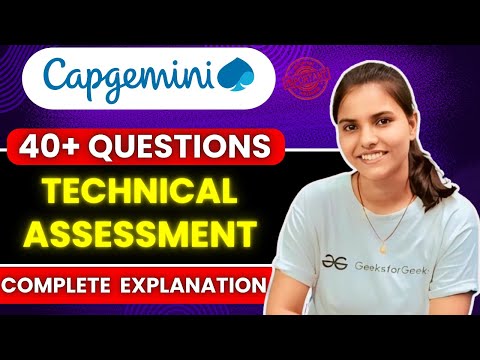 Capgemini Technical Assessment Questions #Capgemini_Exam_questions #technical_assessment_questions