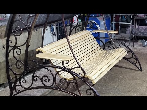 Качели садовые своими руками! garden swing with your own hands