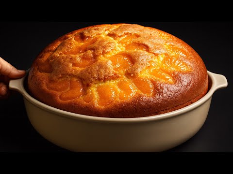 The famous milk cake in 5 minutes!  Easy mandarin cake recipe for every day!
