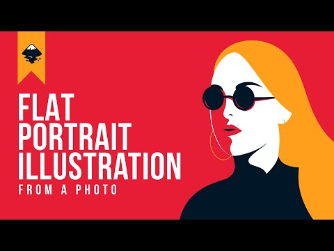 Inkscape Tutorial : How to Create Flat Portrait Illustration from a Photo