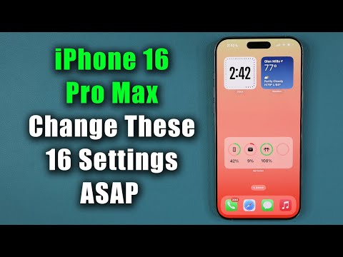 iPhone 16 Pro Max - Change These 16 Settings ASAP