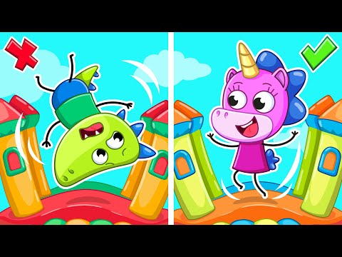 О ні! Грай Безпечно! | Діти в Парку Розваг🌳🤸🌞 | Крихітка Мімі 🦄 | Мультики українською