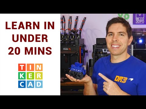 Design custom 3D printed parts - Learn Tinkercad in under 20 minutes