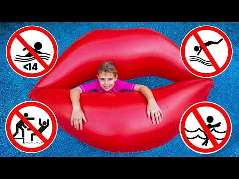 Sicherheitsregeln für Kinder im Pool | Sammlung der besten Videos für Kinder | Vania Mania DE