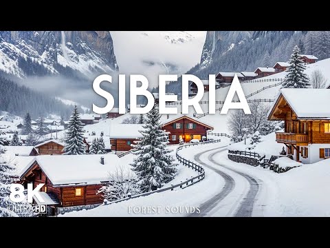 Winter in Siberia 8k | Discover Frozen Lake Baikal, Vast Taiga, Icy Plains, Silent Mountains