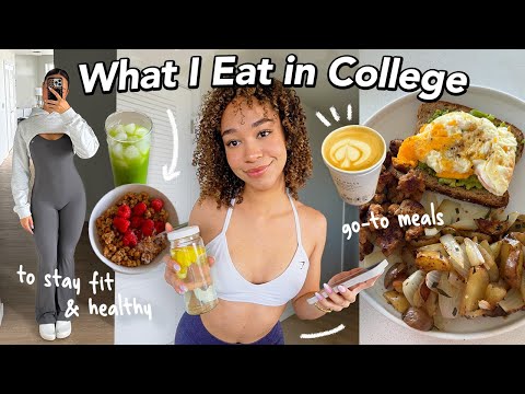 WHAT I EAT IN COLLEGE ☀️ daily meals to stay healthy and fit w/ busy schedule