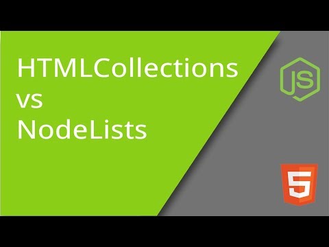 NodeLists versus HTMLCollections in the DOM