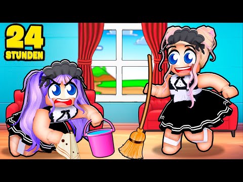24 STUNDEN arbeiten als PUTZFRAUEN!  🌸 Roblox