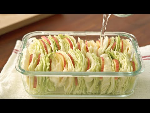 양배추와 사과는 무조건 이렇게 만들어 보세요‼️ 매끼 식사에서 빠지지 않아요👍🏻