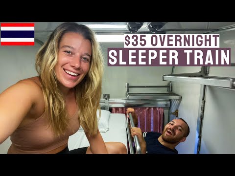 $35 OVERNIGHT SLEEPER TRAIN | CHUMPHON TO BANGKOK 🇹🇭