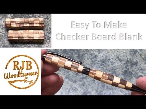 Checker Board Pen Blank