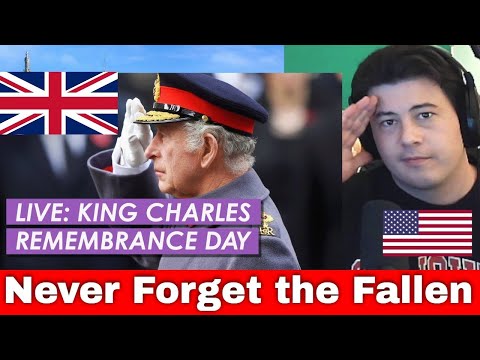 American Reacts King Charles Leads Remembrance Day Service at The Cenotaph