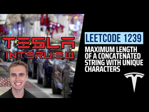 [Tesla Interview] Leetcode 1239. Maximum Length of a Concatenated String with Unique Characters