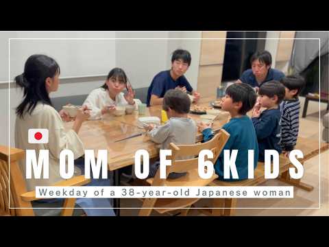 【Daily life in Japan】Mom of 6 kids | Weekdays Routine | 38 years old mom's real life |