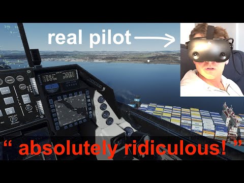 Real pilot tries MSFS 2020 in VR for first time with RTX4090