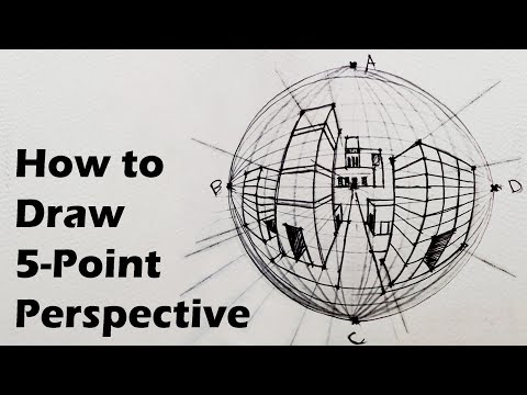 The Easiest Way To Draw 5-Point Perspective - BEGINNERS TUTORIAL