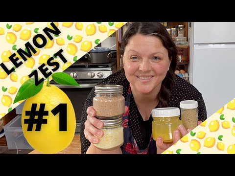 WHAT TO DO WITH LEMON ZEST #1 in a video series on ZERO WASTE lemon processing - HOMESTEADING ALASKA