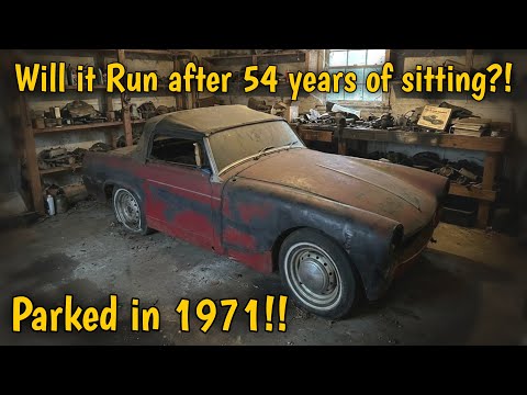 Sitting 54 YEARS! Rare MG Midget Roadster! Will it RUN & DRIVE?!