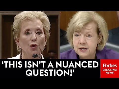 BREAKING NEWS: Baldwin Confronts Linda McMahon With Her Own Past Words About Appropriated Funds