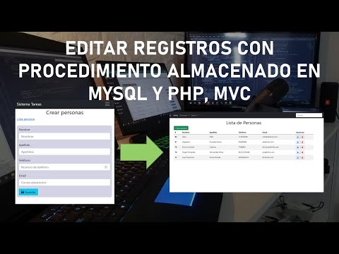 Actualizar Datos con Procedimiento Almacenado en MySQL y PHP - Clase 29