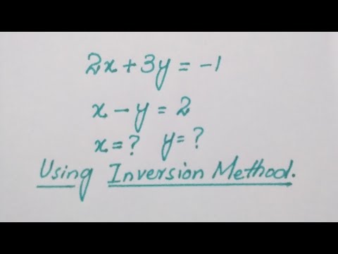 FrancellOlympiad Math Matrix ProblemllX=? Y =?Inversion Methodll #matholympiad#matrix#matricquestion