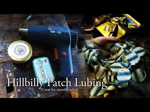 My Hillbilly Patch Lubing Technique | Frontier's Bear Grease (Easy Muzzleloader Patch Lubing)
