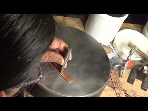 Navajo Handcrafted Copper Bracelet / How it's Made