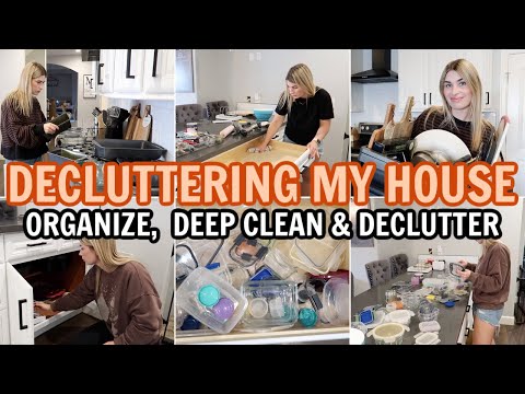DECLUTTERING MY WHOLE HOUSE IN 2025 | THROWING EVERYTHING OUT | FALL DEEP CLEAN, DECLUTTER, ORGANIZE