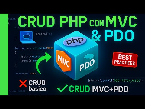 COMO HACER UN CRUD EN PHP usando MVC Y PDO - PHP Y MYSQL