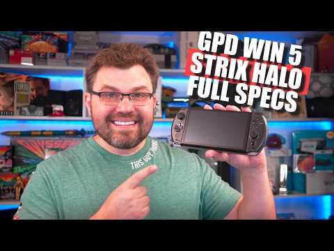 GPD Win 5 - FULL TECH SPECS REVEAL - AMD Strix Halo Ai Max+ 395 AND 385!