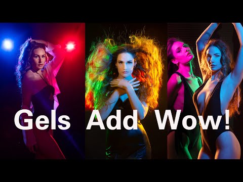 How to use Coloured Gels for Portrait and Fashion Photography: Includes a LIVE Fashion Model Shoot